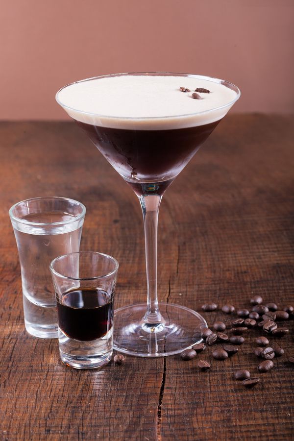 Bicchiere con Cocktail Espresso Martini