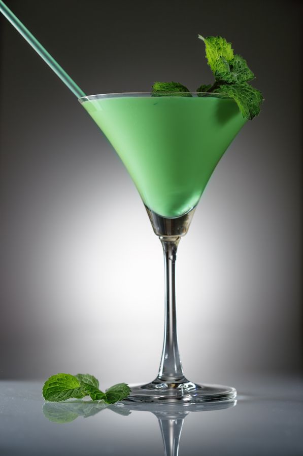 Bicchiere con Cocktail Grasshopper