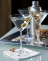 Bicchiere con Cocktail Dry Martini